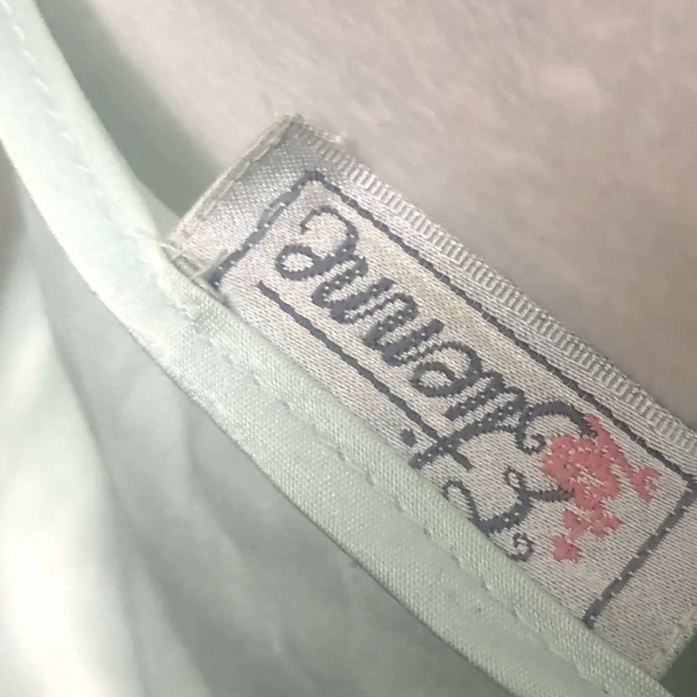 Vintage Etienne 90s Y2k Lace Floral Applique Slip Mini Dress - Picture 3 of 4